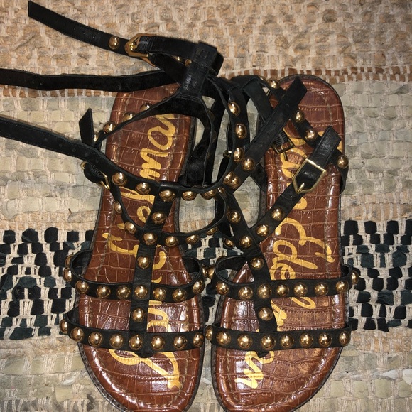 SAM EDELMAN STUDDED GLADIATOR SHOES - Picture 2 of 5